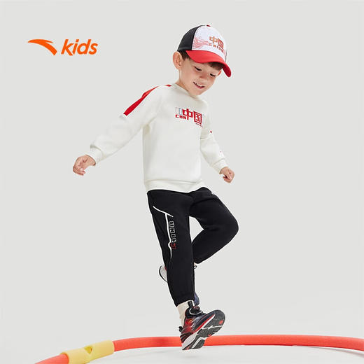 【超值】安踏儿童裤子男小童橡韧科技体适能针织运动长裤352439510 商品图2