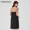 oldcolour2023夏新款黑色法式优雅气质高腰显瘦连衣裙HO26102447 商品缩略图4