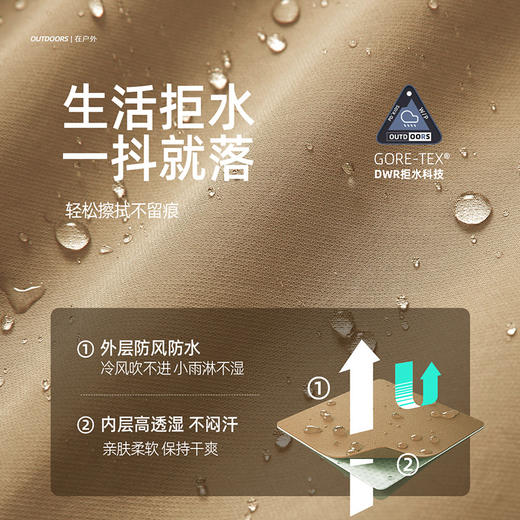 fx-【中长款工装软壳】儿童轻量户外工装连帽外套 PQWT2415 商品图4