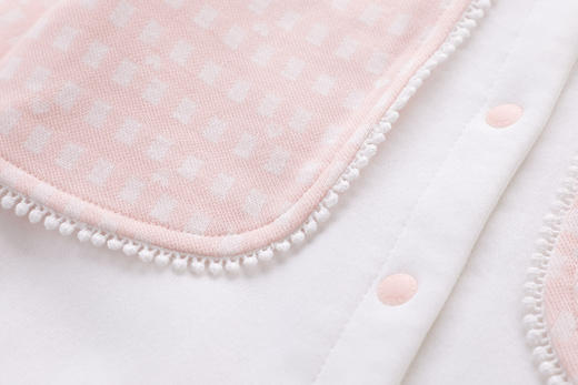 拉比-童衣类（秋）H4森语花边假两件连体衣粉(PH) 商品图4