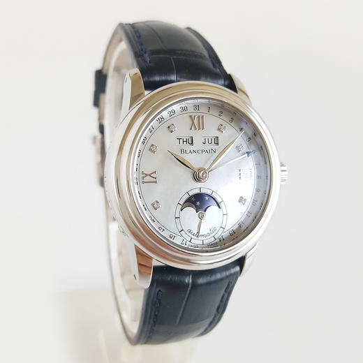 【9新】BLANCPAIN宝珀女装系列自动机械机芯33MM（女款）珍珠贝母表盘；镶嵌钻石刻度100824JJ08 商品图2