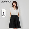 oldcolour2023夏季新款纯色气质高级无袖V领收腰连衣裙O22104445 商品缩略图0