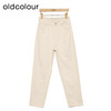 oldcolour白色牛仔裤春季新款高腰显瘦通勤九分直筒裤女P11113418 商品缩略图0