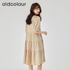 oldcolour2023夏季新款森女系气质高腰V领蛋糕连衣裙O22101241 商品缩略图4