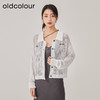 oldcolour2023春季新款白色百搭镂空气质直筒短款外套女O13053337 商品缩略图3