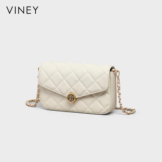 菱格链条包 | VINEY含牛皮新款小方包精致时尚单肩斜挎包9V0857 商品图4