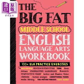 预售 【中商原版】美国中学英语语言艺术练习指南 英文原版 Middle School English Language Arts Workbook 英语工具书