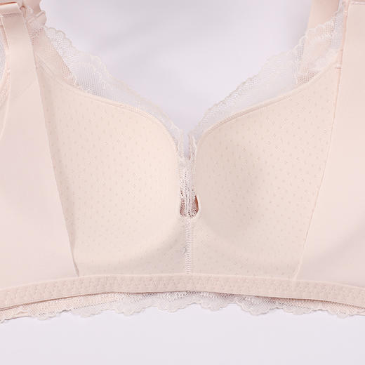 都市丽人内衣快乐妈咪孕哺文胸蕾丝薄文胸3/4杯三排扣无钢圈LBT2R2 商品图9