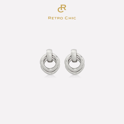 【宋佳&古力娜扎&钟楚曦&管乐&江一燕&蓝盈莹同款】古罗马时期 | 罗马金/银色双圈耳环（2色可选） 商品图1