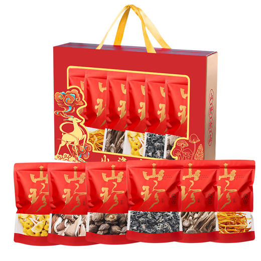 山珍菌菇礼盒中秋年货送礼山珍礼品鹿茸菇干货厂家菌汤包礼盒批发 商品图4