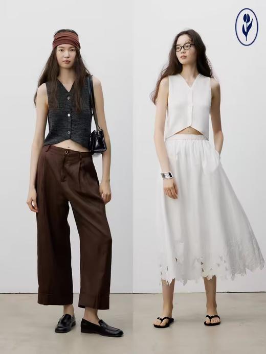 shyshystill/shy202404033/针织条纹面料背心马甲 商品图2