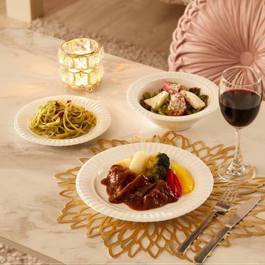 餐具浮雕布朗系列 杯碟组/浅碗/圆盘/饭碗/大碗/深盘/汤匙 商品图8