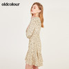 oldcolour春季V领时尚显瘦波点中袖连衣裙N13103364 商品缩略图4