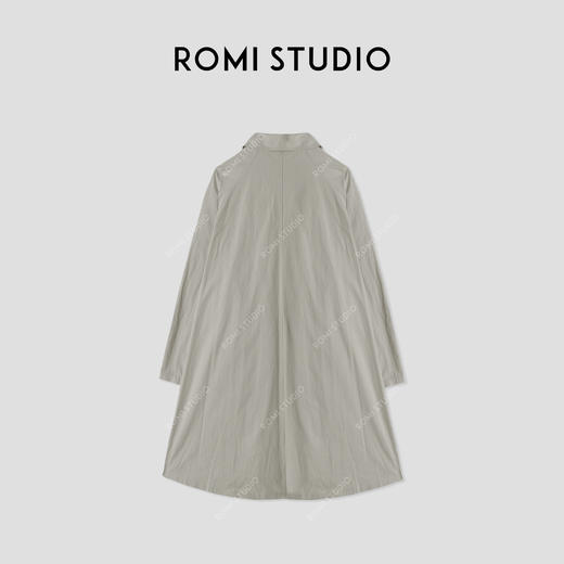 ROMI STUDIO“张弛有度”轻量化100%高密棉肌理感风衣外套 431W5016 商品图2