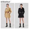 oldcolour2023春季新款高级英伦风收腰修身风衣外套女HO14047430 商品缩略图3
