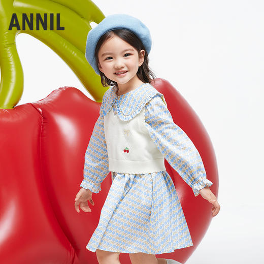 女童毛衣裙甜美套装新款安奈儿童装实体店同款XG433667 商品图1