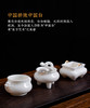 德化白瓷《三尾蛟龙线香炉》办公桌上的发财小炉  掌心炉 商品缩略图3