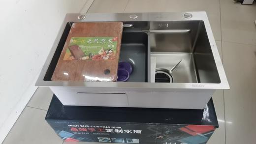 格朗  单手工盆 双筋小米粒304 拉丝 6845 4.0*220 商品图0