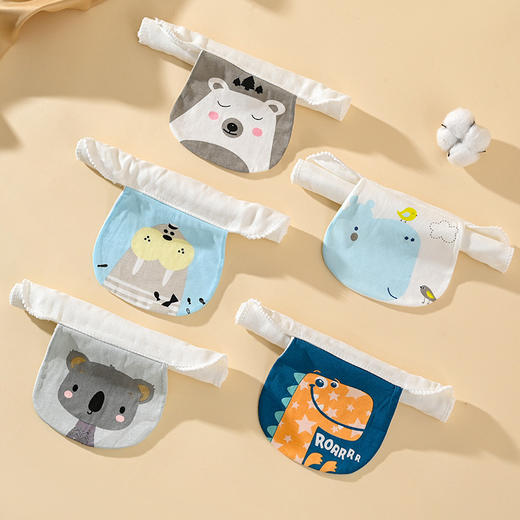 【全棉a类，可爱棉纱吸汗巾】汗巾儿童全棉幼儿a类大号，采用天然新疆长绒棉更亲肤，男女宝纯棉垫背止汗幼儿园隔汗巾吸汗巾QQ 商品图5