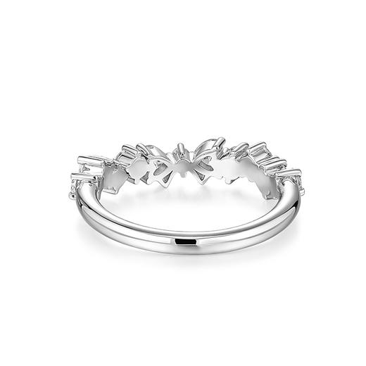 卡蒂罗/KADER 心动蝴蝶结戒指 甜美蝴蝶结满钻轻奢时尚开口可调节单戒一只 闪闪蝶舞在逃公主精致百搭配饰 925银 商品图2