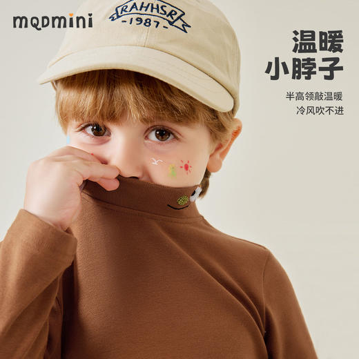 【80-130】【MQDmini】男童春秋半高领打底衫长袖t恤 商品图9
