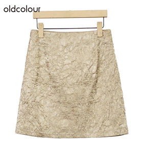 oldcolour复古高腰短裙冬季新款A字显瘦小个子半身裙女O41061151