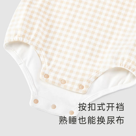 英氏宝宝哈衣男女宝萌熊开肩家居连体衣春秋新款YZJAJ1P013A 商品图3