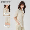 oldcolour夏季新款高级气质通勤绑带宽松显瘦衬衫女O23011352 商品缩略图2