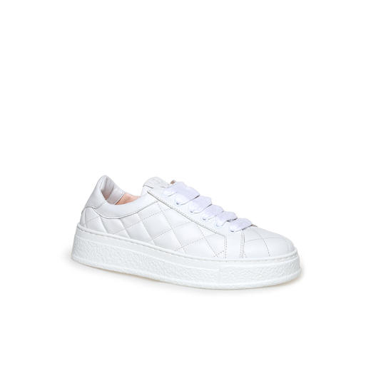 豪麟名鞋AGL女鞋时尚休闲鞋羊皮革AG946002X白色 商品图0