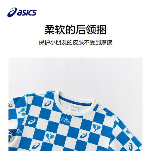 【商城同款】ASICS/亚瑟士童装长袖运动印花长袖卫衣T恤2024秋季 商品图2