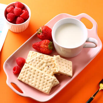 果悠萃（GO  AHEAD）荷兰进口草莓夹心饼干酸奶涂层142g儿童零食早餐下午茶独立小包装 商品图3