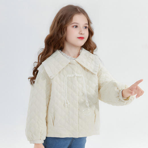 笛莎Deesha 2024冬季新款外套国风翻领绗棉外套 商品图1