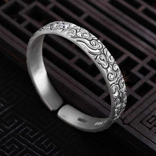 【祥云游踪】子佩集S999银手工手镯原创设计【55082211】2407 商品图4