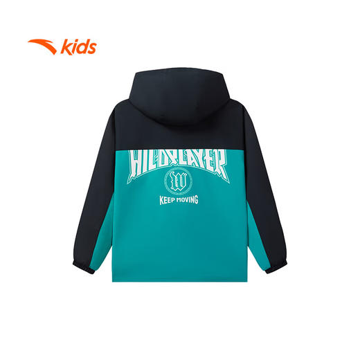 【超值】安踏儿童外套连帽男童梭织运动上衣当季透气舒适运动潮352438603 商品图5