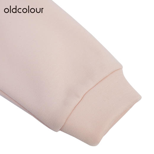 oldcolour粉色套头卫衣冬季新款设计感气质宽松上衣女O41024167 商品图4