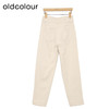 oldcolour白色牛仔裤春季新款高腰显瘦通勤九分直筒裤女P11113418 商品缩略图1