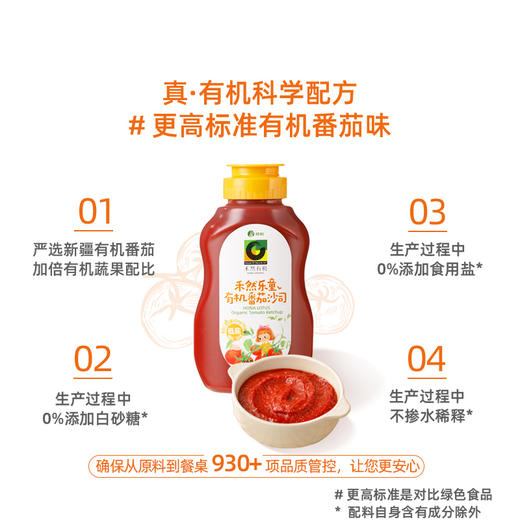 有机番茄沙司 禾然乐童新疆有机番茄320g/瓶【京东快递送货上门】 商品图4