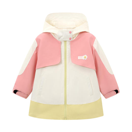 笛莎Deesha 童装女童外套2024冬季新款三合一拼色冲锋衣外套 商品图4
