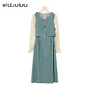oldcolour秋季新款国风文艺复古长袖牛仔连衣裙女P381009A1 商品缩略图0