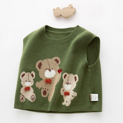 拉比-童衣类（秋）H4自然棉线马夹（PH) 商品图3