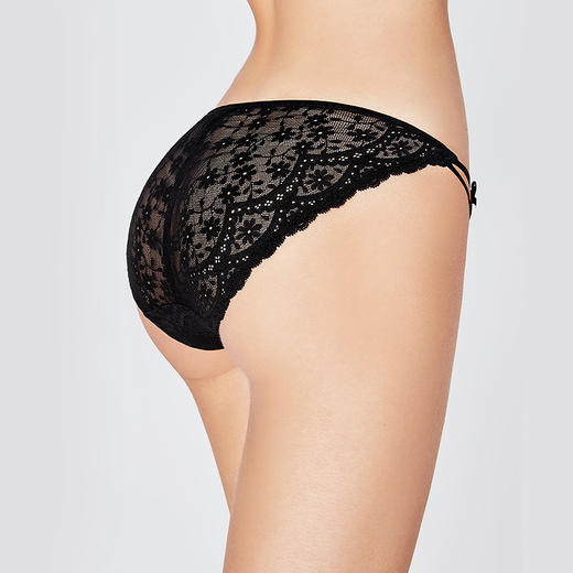 3条98元好奇蜜斯抗菌纯棉裆低腰性感蕾丝三角内裤女透气夏季轻薄-朵瑞、埃西、伊唯内裤 商品图4