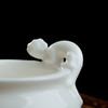 德化白瓷《三尾蛟龙线香炉》办公桌上的发财小炉  掌心炉 商品缩略图2
