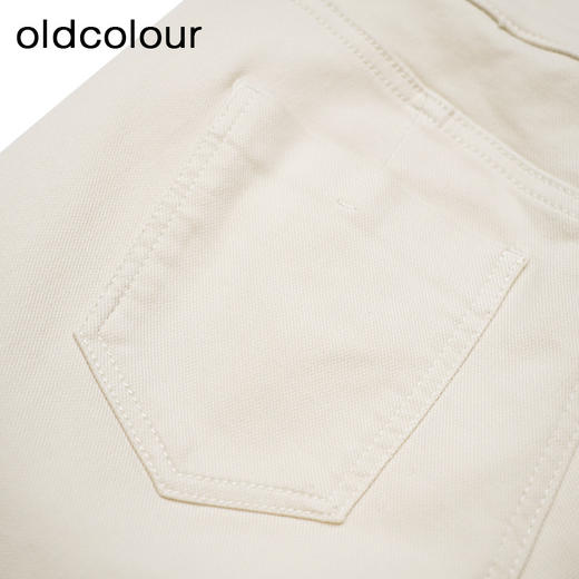 oldcolour白色牛仔裤春季新款高腰显瘦通勤九分直筒裤女P11113418 商品图3