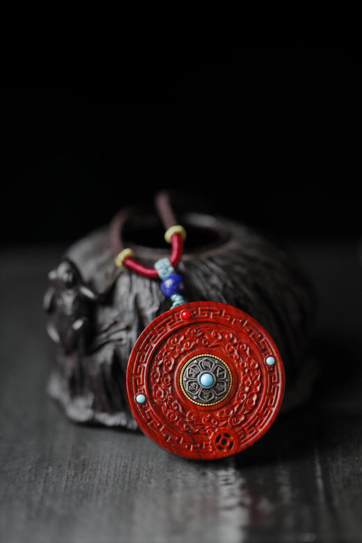 【青山特惠】小叶紫檀【黄财神-转运乾坤】吊坠s26 商品图2