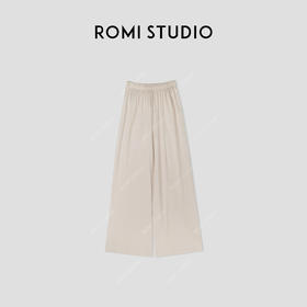 ROMI STUDIO“息迹梦境”云感棉洗水加软磨毛松紧腰休闲裤 24SSK571