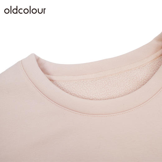 oldcolour粉色套头卫衣冬季新款设计感气质宽松上衣女O41024167 商品图2