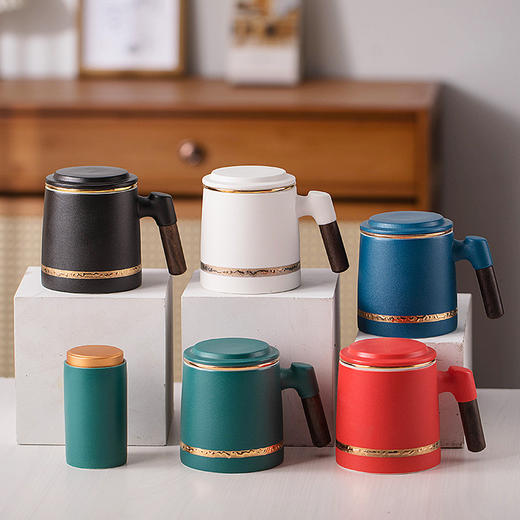 中秋教师节礼物商务礼品套装陶瓷办公杯送客户老师长辈会议纪念品中秋礼品教师节送同学送闺蜜礼物 商品图1