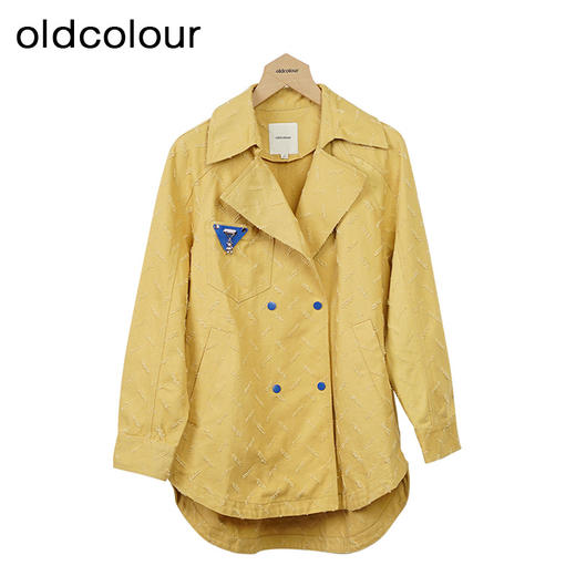 oldcolour休闲宽松牛仔外套秋季新款高级感气质风衣女GO31040896 商品图2