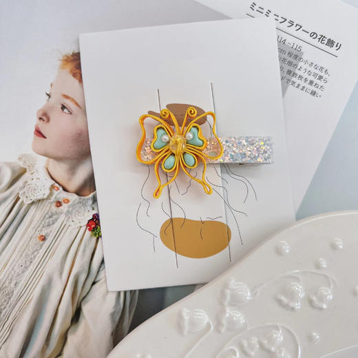 very one国风艺术盘扣 蝴蝶边夹 商品图3