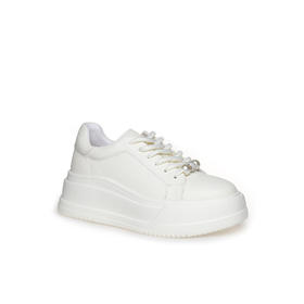 豪麟名鞋奥莱迪嘉女鞋时尚休闲鞋牛皮革DJXXO42WX202白色  原价1960元